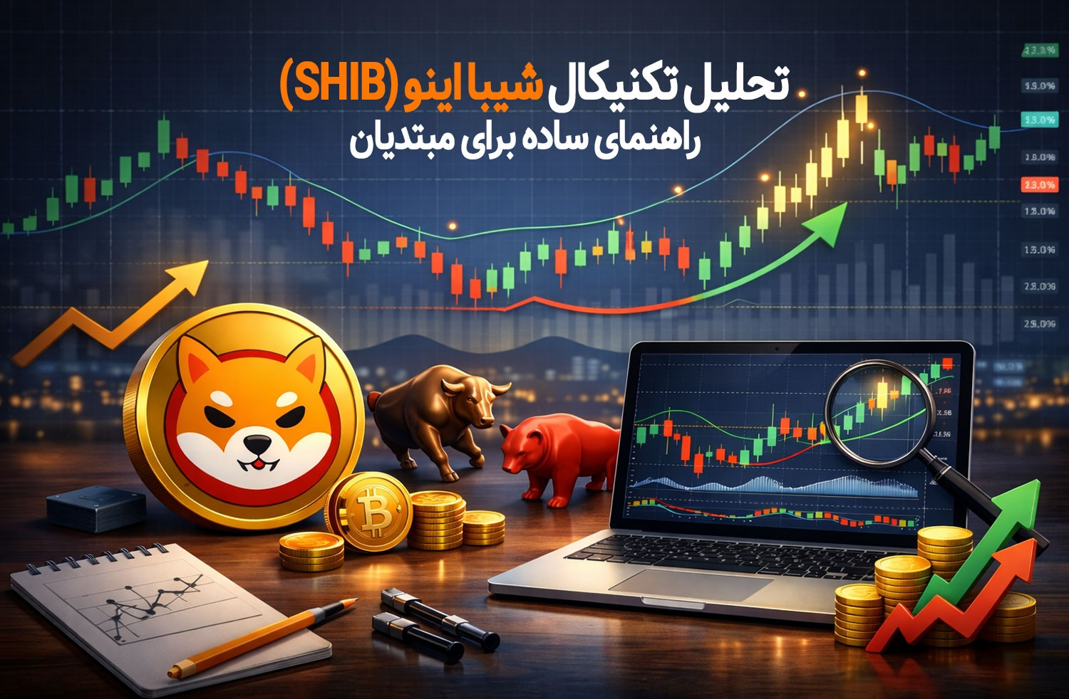 تحلیل تکنیکال شیبا اینو (SHIB) | راهنمای ساده برای مبتدیان