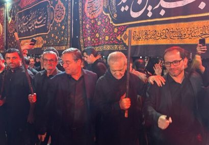 حضور پزشکیان در مراسم شام غریبان حضرت اباعبدالله الحسین (ع) در ارومیه
