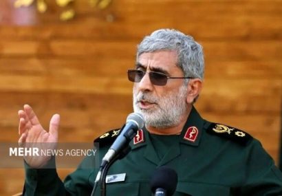 هشدار قاآنی به صهیونیست‌ها؛ باید سراسر لبنان را ترک کنید