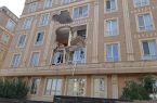 وقوع حادثه وحشتناک در تهران / جرثقیل ساختمانی سقوط کرد