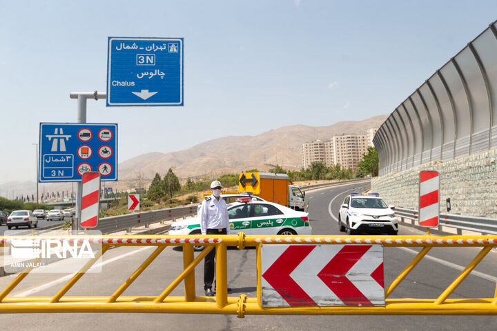 جاده چالوس از ۹ صبح امروز یکطرفه شد