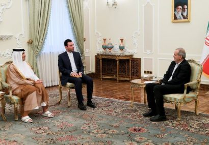 دیدار نخست‌وزیر و وزیر خارجه قطر با پزشکیان