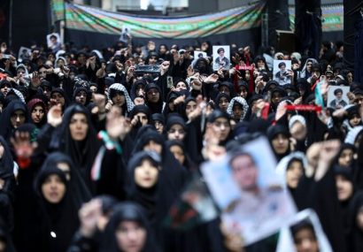 مراسم عزاداری اربعین هیأت‌های دانشجویی در جوار محل شهادت رهبر انقلاب