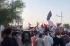اعتراضات در بصره علیه محدودیت پروازها میان عراق و ایران 