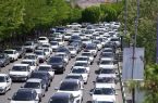 ترافیک سنگین در آزادراه کرج-تهران ترافیک سنگین در آزادراه کرج-تهران