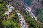 ترافیک سنگین در چالوس و آزادراه تهران-شمال ترافیک سنگین در چالوس و آزادراه تهران-شمال