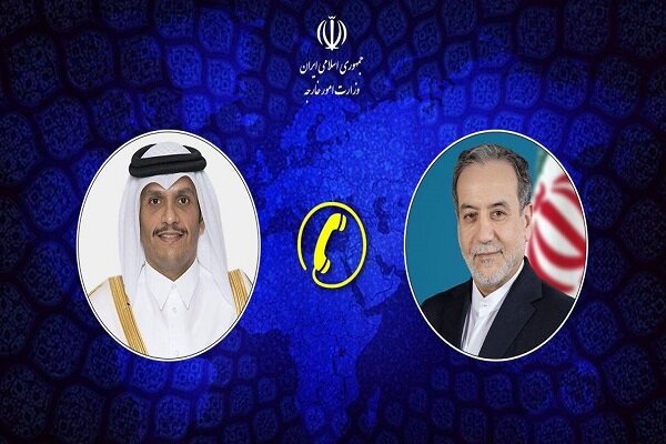 تماس تلفنی وزیر امور خارجه قطر با وزیر خارجه کشورمان